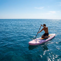 Planche de Pêche Stable ISUP Gonflable Drop Stitch avec Porte-Canne, Siège en Aluminium Multi-Angles, Capacité de Charge 400kg, Écologique
