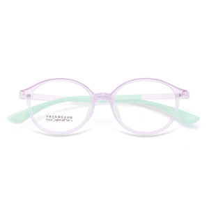 Montures de lunettes rondes Tr90 pour enfants et étudiants, avec plaquettes de nez souples, 7303, origine Danyang - Product Image 1