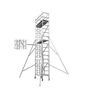Ponteggio Mobile Moderno in Lega di Alluminio da 6m con Scala <span class=keywords><strong>e</strong></span> Piattaforma, Resistente alla Corrosione per Progetti Edili - Product Image 1
