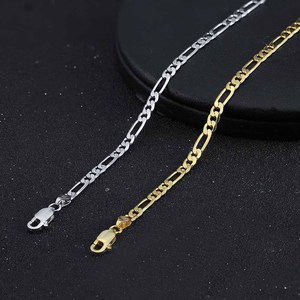 RINNTIN SB66 Set di <span class=keywords><strong>Bracciali</strong></span> in Argento Sterling <span class=keywords><strong>925</strong></span>, <span class=keywords><strong>Bracciali</strong></span> da <span class=keywords><strong>Uomo</strong></span>, Collana con Catena Figaro 3,3mm, Vendita all'Ingrosso per Donne - Product Image 4