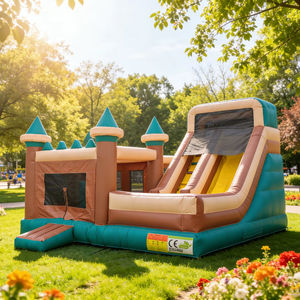 Château gonflable commercial avec toboggan, pour usage professionnel, idéal pour la <span class=keywords><strong>location</strong></span> événementielle - Grande Vente - Product Image 1