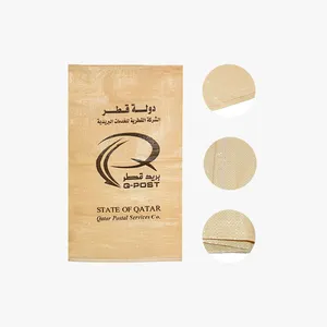 कस्टम डिजाइन OEM थोक टुकड़े टुकड़े में पीपी बुना चावल अनाज के लिए पोस्ट बोरी बैग रेत सीमेंट रासायनिक