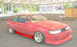 Jupe latérale pour TOYOTA AE86 Trueno Style RUF Matériau en fibre de verre - Product Image 2