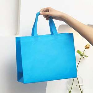 Bolsas de Compras Ecológicas de Tela No Tejida de Color Sólido, Bolsas de Mano con Logotipo Personalizado - Product Image 1