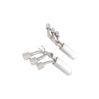 Sección de Escape Trasera de Acero Inoxidable con Seis Salidas y Válvula de Equipo Original para Mercedes-Benz W464 G63 4.0T (1.5mm de Espesor)