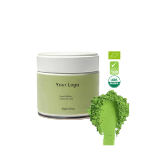 Lata personalizable de 30g/50g, el mejor polvo de té verde Matcha de grado ceremonial, Matcha orgánico de 6A disponible en bolsa, embalaje a granel - Product Image 1