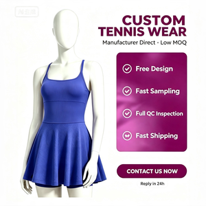 Kadınlar için Y-Back Twist U-Yaka, Entegre Şort Cepli, Çıkarılabilir Pedli, Göstermeyen, Atletik Elbise, Antrenman, Yoga, Koşu için - Product Image 1
