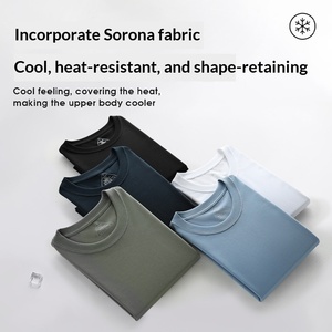 เสื้อยืดคูเอ็นซี ยูนิเซ็กซ์ ผ้าไผ่ผสมฝ้าย 230GSM แทนบูเซล ต้านเชื้อแบคทีเรีย ระบายความร้อน ป้องกันรังสียูวี ซึมซับเหงื่อ ทรงหลวม ไหล่ตก รับผลิตแบบ OEM พร้อมส่ง - Product Image 3