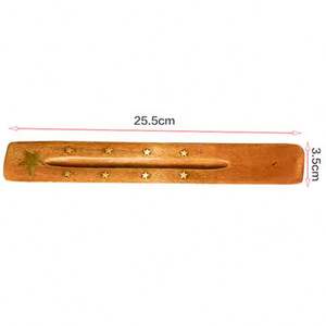 High Quality India <b>Wooden</b> <b>Strip</b> Incense Stick Holder Agarbatti Stand Incense Burner for Home Bedroom Decor - Product Image 6