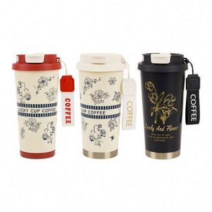 New Design 12oz Leak-Proof Stainless Steel Vacuum Tumbler Insulated Double Wall Travel Coffee Mug <b>Smart</b> Temperature Lid Kitchen - Product Image 4