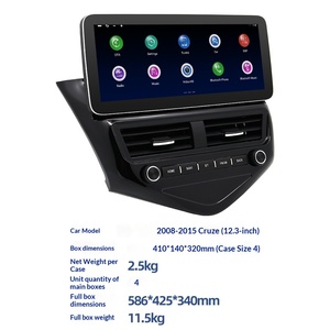 Radio estéreo FM con pantalla capacitiva para coche, reproductor GPS con CarPlay y Android Auto para Chevrolet Cruze Clásico 08-15 de 12.3 pulgadas - Product Image 4
