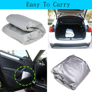 Housse de <span class=keywords><strong>voiture</strong></span> extérieure personnalisée, imperméable, protection contre toutes les intempéries, résistante aux rayures, anti-UV, ajustement universel, housse complète pour véhicule - Product Image 4