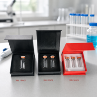 Scatola Rigida per Fiale con Chiusura Magnetica in Cartone Riciclato, Laminazione Opaca, Inserto in Spugna EVA, Confezione per Crema Viso