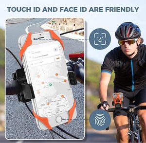 Takenoken Phụ Kiện Xe Đạp Cao Su Leo Núi Xe Đạp Xe Máy Tay Lái Cái Nôi Điện Thoại Chủ Silicone An Ninh Ban Nhạc - Product Image 5