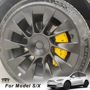Sarung kaliper rem mobil 3/Y/S/X Tesla Model (4 buah)