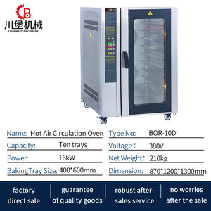Four à convection Commercial Électrique 380v 3ph 10 plateaux <span class=keywords><strong>Prix</strong></span> pour petits pains sucrés, croissants, muffins, barres, chocolat, desserts sucrés - Product Image 2