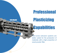 Ligne de production de revêtements de sol extérieurs en PE WPC, machine d'extrusion de profilés en composite bois-plastique, équipement de décoration de jardin