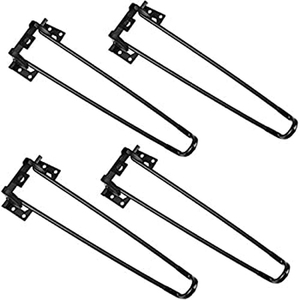 4 pièces, pieds de <span class=keywords><strong>table</strong></span> pliants de 28,5 pouces, métal, fer massif, robuste, installation facile, pieds de bureau, <span class=keywords><strong>base</strong></span> de <span class=keywords><strong>table</strong></span> basse, VT-02.053 - Product Image 3