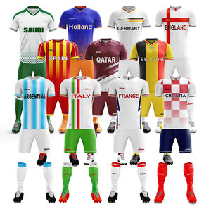 Akilex grosir menyesuaikan pakaian olahraga Kit sepak bola Tracksuit penuh sublimasi Set Cut & menjahit Digital percetakan Kit sepak bola - Product Image 1