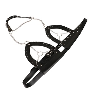 PU Leather Sexy Bra With Nipple Clamps SM Sex <b>Toy</b> Lingerie <b>for</b> Women Breast Bondage - Product Image 2
