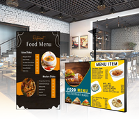Panneaux de menu électroniques dynamiques promotionnels QSR muraux de 32 pouces pour l'intérieur, affichage publicitaire numérique pour restaurant