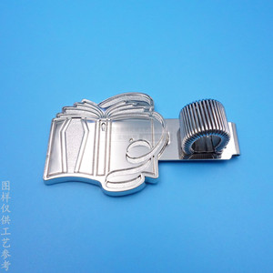 Custom Metal Pen <b>Clip</b> 45mm Electroplated <b>Spring</b> Stationery Durable Zinc Alloy Fastener - Product Image 3