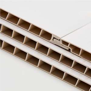 モダンデザインPVC天井パネル防水20mm 25mm 30mm幅プラスチックパネル内装外装 - Product Image 1