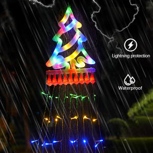 Guirlande lumineuse <span class=keywords><strong>solaire</strong></span> à 350 LED, effet cascade d'<span class=keywords><strong>étoile</strong></span>s, effet pluie de météores, pour jardin, maison, fête, promotion de vacances, vente - Product Image 4