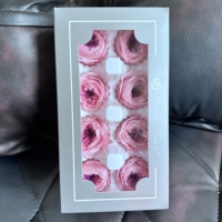 Têtes de roses Austin préservées de qualité supérieure en boîte, fleurs réelles, roses éternelles séchées pour la fête des mères, la Saint-Valentin, les remises de diplômes, le Nouvel An et autres occasions