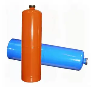 Empty Disposable DC03 Steel Gas Tank 1'-20UNEF Cylinder with CE Certificate