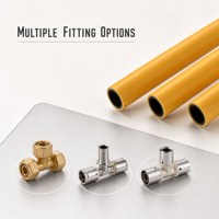 Tuyau flexible composite multicouche PEX AL PEX haute pression pour gaz naturel, moulé