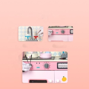 Montessori educativi in legno finzione gioco cucina rosa progetto cucina Juguetes Mas Populares giocattoli per bambini <span class=keywords><strong>Biys</strong></span> ragazze - Product Image 5