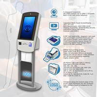 Warteschlangen-Management Check-In Registrierungs-Event-Kiosk RFID NFC Kartenleser Code-Scanner Belegdrucker Terminal OEM SDK