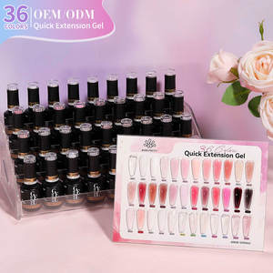 BORN PRETTY PRO 36 couleurs tendance extension rapide Biab Gel Polish Kit Fournisseur professionnel d'ongles Constructeur de gel 15ml dans un ensemble de bouteilles - Product Image 1
