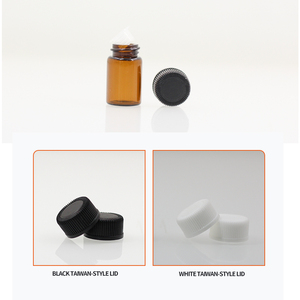 Bán buôn tùy chỉnh nhỏ hổ phách chai thủy tinh 1ml-5ml Rỗng tinh dầu container với vít cap - Product Image 4