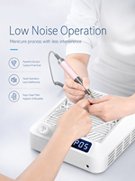 SNRQI Aspirateur à ongles puissant et silencieux sur mesure, moteur sans balais, capte la poussière acrylique pour salons, fournisseur en gros