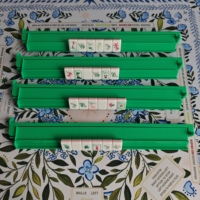 Règle de luxe américaine 2-en-1 de 18 pouces, imprimée, avec embouts en PS à quatre couches, règle de Mahjong à pousser