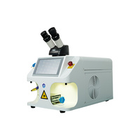 Machine de soudage laser automatique à chaîne 60W pour la réparation de colliers et bagues en or, soudeuse laser YAG CCD de bureau
