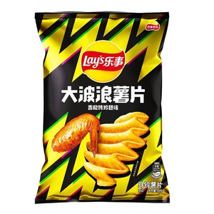 Lays Papas Fritas Big Wave de 70g, Sabor Clásico Americano, Crujientes, Bocadillo para el Tiempo Libre, Bolsa de Snacks al por Mayor - Product Image 6