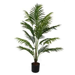 Oh Arts Fabricante Venta directa Moda Interior Árboles artificiales Hawaii Palmera 120 cm en Black Pot Green para Home Hotel - Product Image 2