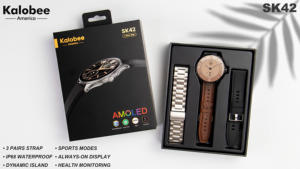 Reloj Deportivo SK42 Brillante de 1.6 Pulgadas, Resistente al Agua IP68 con SOS y Brújula, Pantalla AMOLED, Carga Inalámbrica, Unisex - Product Image 4