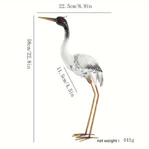 Belle Sculpture d'aigrette en fer d'extérieur Design moderne enduit de poudre <span class=keywords><strong>charme</strong></span> artistique Pots de fleurs jardinières pour pelouses et campings - Product Image 3