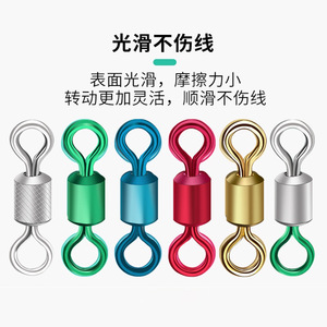 Giant Fin King Figure Eight Swivels Stainless Steel Eye And Eye Fishing Tackle Accessories High Speed Smooth Non Damaging Line - Product Image 1