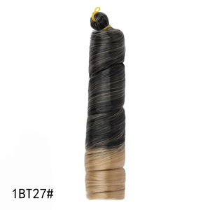 Trenzas francesas rizadas de 28 pulgadas, cabello sintético para trenzar, cabello rizado en espiral para peinados africanos protectores. - Product Image 2