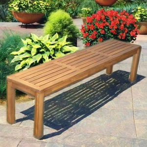 Banc en bois pour jardins, parcs, espaces extérieurs, hôtels et projets de mobilier commercial - Product Image 4