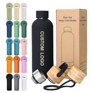 2023 Wholesale 500ml 750ml 1000ml Black Double Wall Stainless Steel Thermos Exquisite Travel Vacuum Flask Leak-Proof BPA Free - Product Image 1