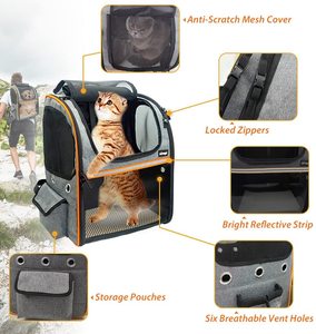 Pet <strong>Carrier</strong> <strong>Backpack</strong> Expandable Portable Pet Travel <strong>Carrier</strong> <strong>Backpack</strong> Hiking Travel Camping Cycling Outdoor Use For Cats - Product Image 6