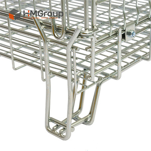 Conteneur de stockage et de transport portable en treillis métallique d'acier pour bouteilles de Bourgogne, pour entrepôt et manutention par chariot élévateur - Product Image 3