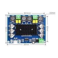 Carte d'amplification numérique haute puissance XH-M543, classe D, double canal, amplification audio 2*120W