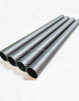 2m 4m 5m 6m 7m Tube rond ovale carré en fibre de carbone flexible 30mm Torsion/mât de bateau à voile/tuyau/flèche